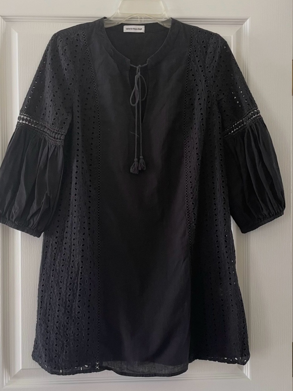 Tabla for Maya Majik Black Eyelet Cover-up - Picture 2 of 4